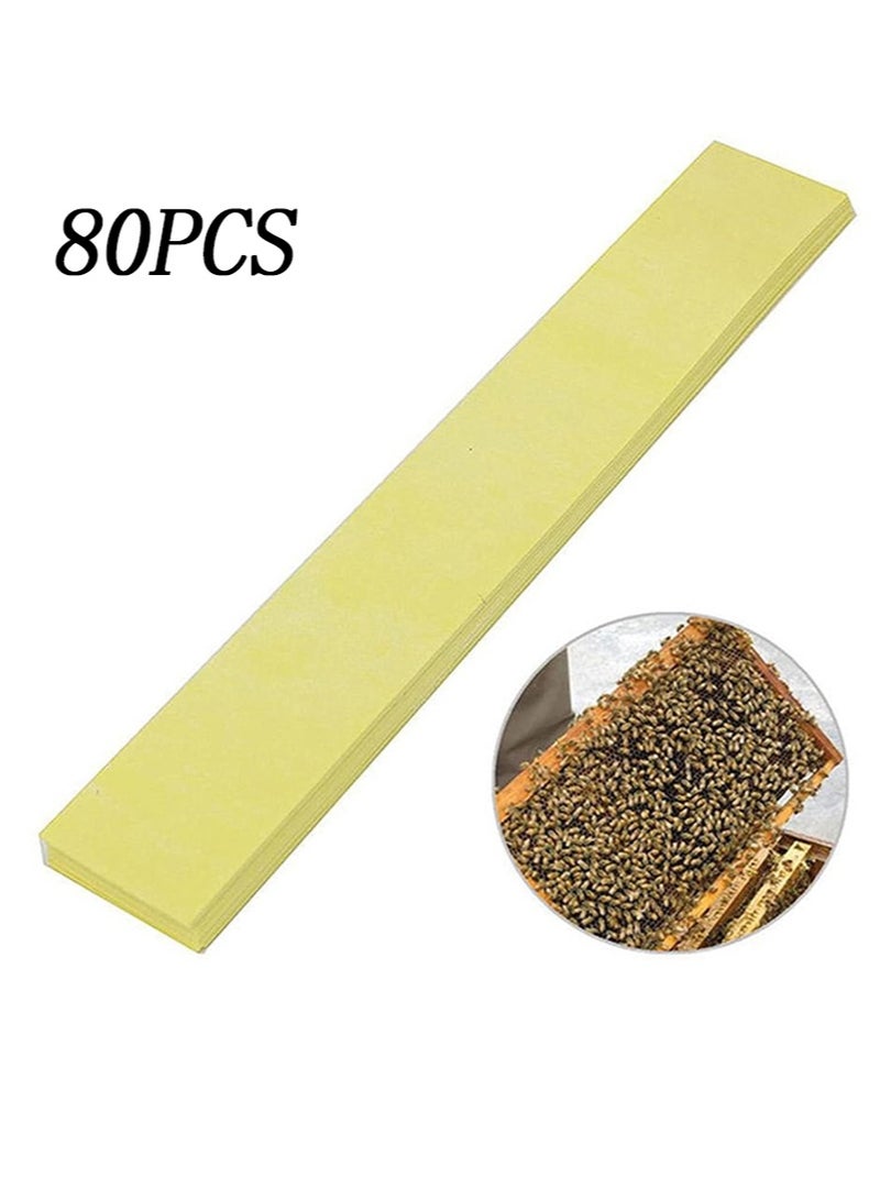 ايكانبو عبوة تحتوي على 80 قطعة من شرائط مكافحة عث النحل، منتج لمكافحة عث النحل، لوازم تربية النحل، أدوات خلايا النحل، فعال ضد عث النحل الكبير والصغير الشائع في المستعمرات. - Image 1